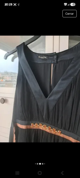 Vestido negro Massimo Dutti