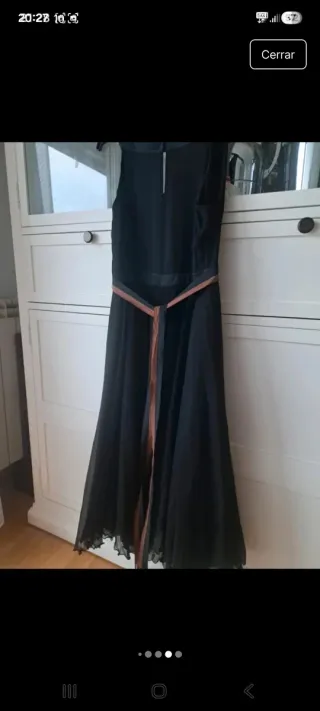 Vestido negro Massimo Dutti