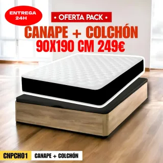 Pack Canapé + Colchón 90x190 cm