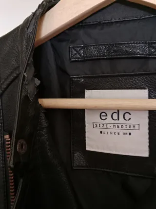 Cazadora motera EDC Negra Talla M