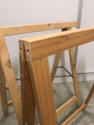 Caballetes de madera (2 unidades)