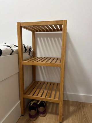 Estantería de bambú de 3 baldas