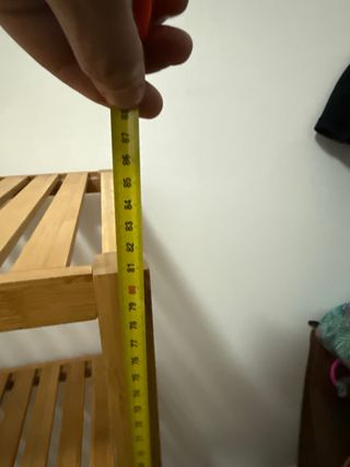 Estantería de bambú de 3 baldas