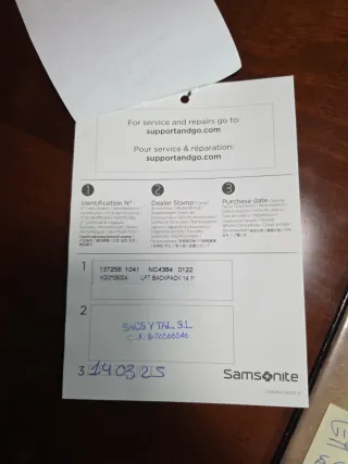 Mochila Samsonite Negra