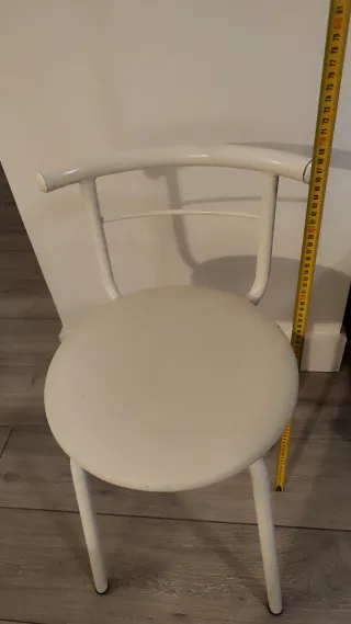 Juego de 2 Sillas Cocina Blancas