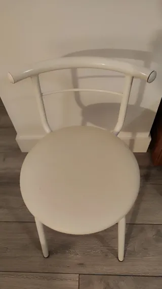 Juego de 2 Sillas Cocina Blancas