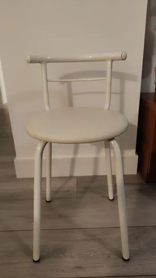 Juego de 2 Sillas Cocina Blancas