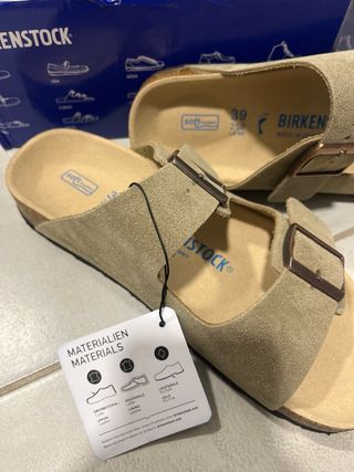 Sandalias Birkenstock Beige Talla 39 Nuevas