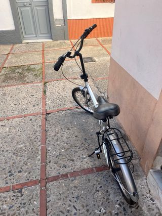Bicicleta Plegable Plata