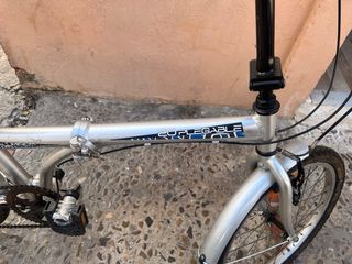 Bicicleta Plegable Plata