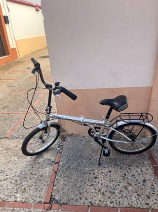 Bicicleta Plegable Plata