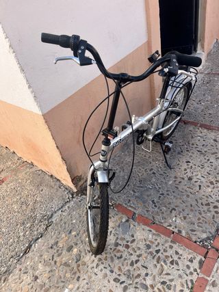 Bicicleta Plegable Plata