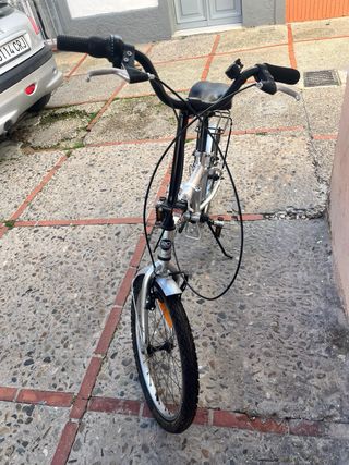 Bicicleta Plegable Plata