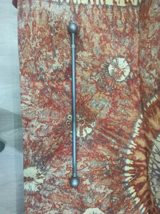 Barra cortina metal gris