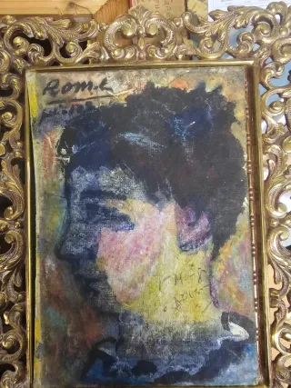 Cuadro Oleo a estudiar Marco Dorado