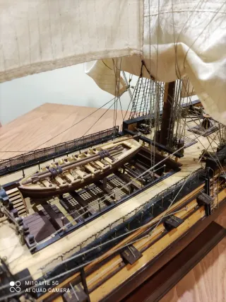 Maqueta barco de modelismo