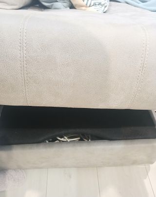 Sofá Chaise Longue Gris. Poco uso  2.90 x 1 metro