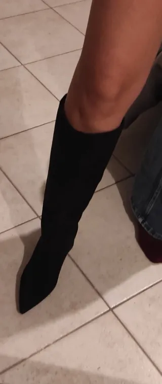 Stivali alti neri Primadonna