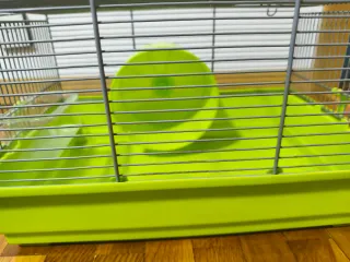 Jaula Hámster con ruedas y comedero