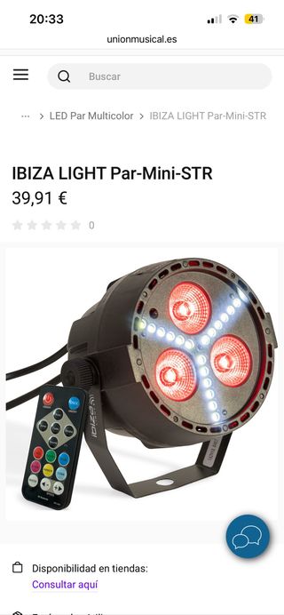 IBIZA LIGHT Par-Mini-STR