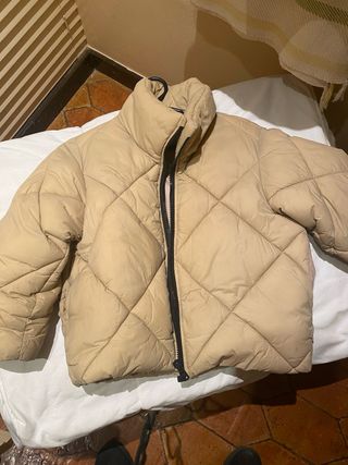 Anorak niña beige acolchado