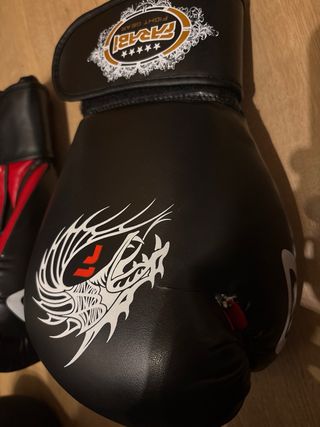 Guantes Boxeo Muay Thai Kickboxing Negros