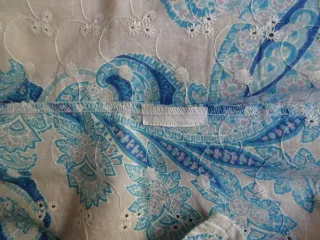 Blusa Imagine azul y blanca