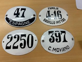 Placas esmaltadas numero casa
