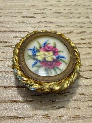 Spilla da foulard antica miniatura firmata