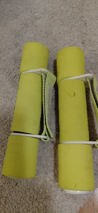 Mancuernas y Tobilleras lastradas 1kg.