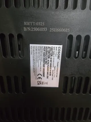 Freidora de aire Cosori premium 5,5 litros