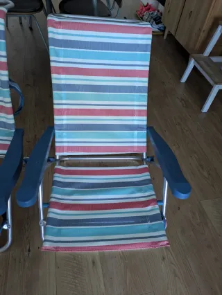 2 Sillas Playa/Piscina Plegables