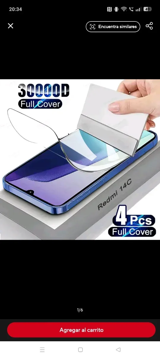 Protector Hidrogel 4 Pcs Full Cover Redmi 15c