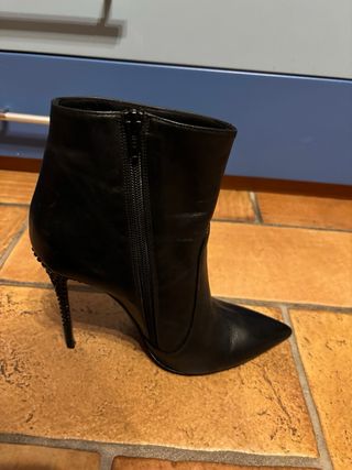 Stivaletti Noto con tacco e brillantini