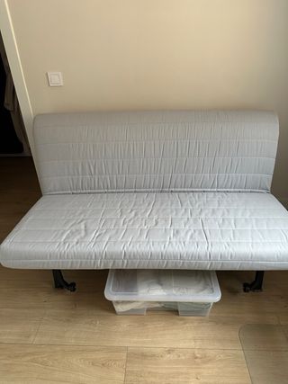 Divano letto IKEA LYCKSELE LÖVÅS 2 posti Grigio