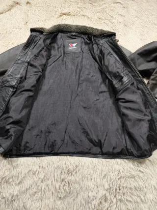 Chaqueta Valvoline Cuero Aviador 90s  XL-XXl