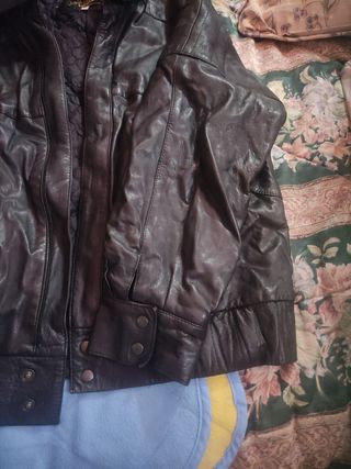 Cazadora piel chico de barton