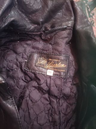 Cazadora piel chico de barton