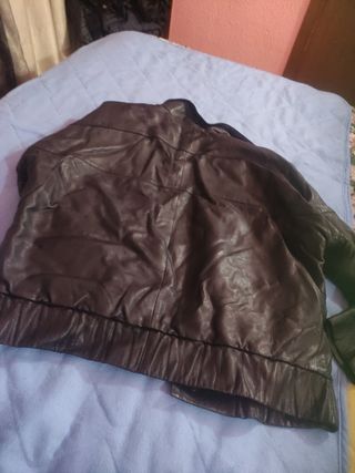 Cazadora piel chico de barton