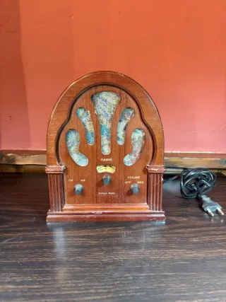 Radio Altvoz Retro Marrón Multicolor