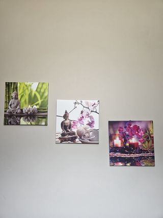 Set 3 cuadros Buda Zen