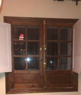 Ventana de madera con cristales. DOS MODELOS