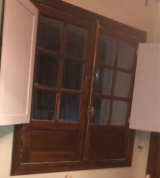 Ventana de madera con cristales. DOS MODELOS