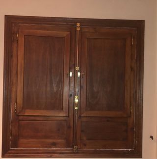 Ventana de madera con cristales. DOS MODELOS