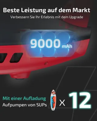 Inflador Eléctrico SEAWOLF Paddle Surf 9000mAh