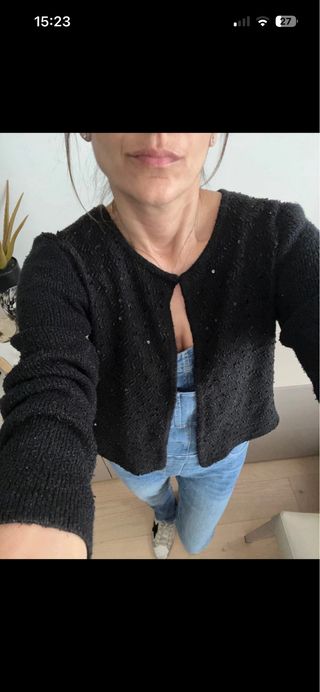 Cardigan nero semplice