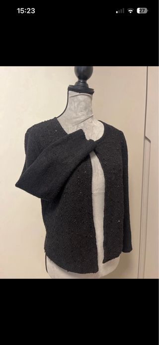 Cardigan nero semplice