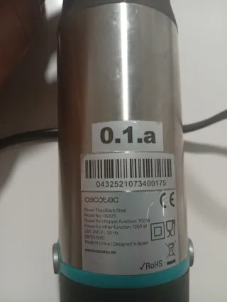 Batidora Titan Black 1200w con varillas