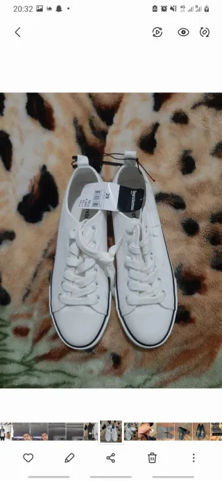 Zapatillas blancas mujer talla 39