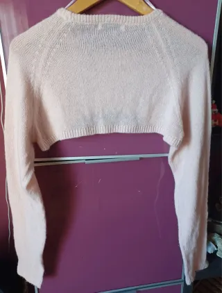 Bolero punto Stradivarius rosa